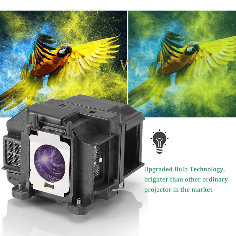 ESolid Elplp67 Relplacemnet Projector Lamp Bulb for Epson EX3210 EX3212 EX5210 EX6210 EX7210 PowerLite Home Cinema 500 750d 707 710HD 750HD VS220 S12 W12 TW550 H428A VS210 V13h010l67 Projector Bulb