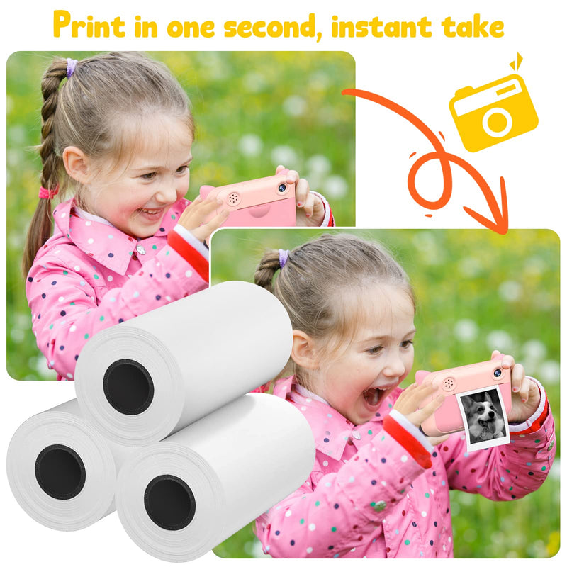 10 Rolls Camera Paper for Kidizoom Print Camera Paper Refill, 2.2x1 Inch Camera Print Paper Compatible with VTech/Kidizoom/Dragon Touch Camera Refill Paper Kit for Most Kids Instant Camera
