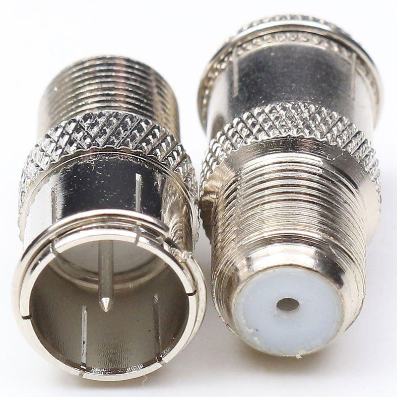 F Push on Connectors,ANHAN F Female to Male Right Angle Adapters F Quick Connect Coax Connector for Wall Mounted TV,Wall Plate, Cabinet, RV TV and Coaxial Cable Connection 10Packs 10