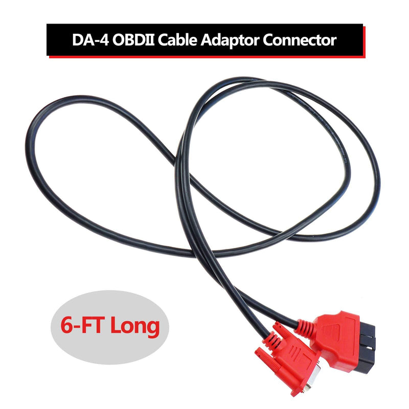 AutoGrills DA-4 OBDII Cable Adaptor for Snap-on Solus Ultra EESC318 Scanner Main Test OBD2 Connector Cable Scan Tool, EAX0068L00C, EAX0068L26A, 6-FT Long