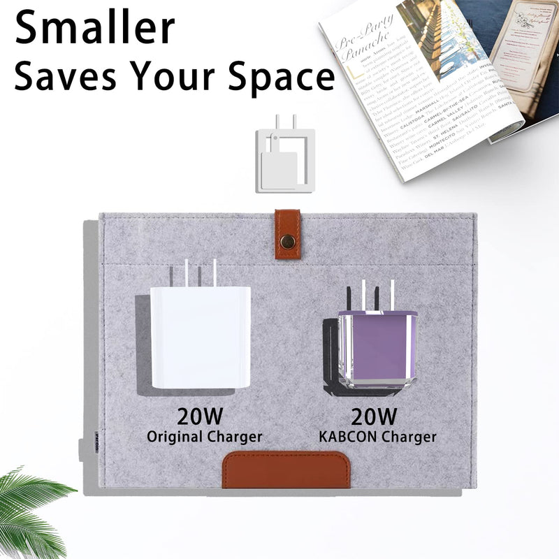 USB C Charger Block 20W PD 3.0 Durable Compact Fast Charging Compat with iPhone 14/14 Pro/14 Pro Max/13/13 Mini/13 Pro/13 Pro Max/12/SE/12 Mini, iPad Pro, iPad Air, iPad Mini, No Cable, Deep Purple