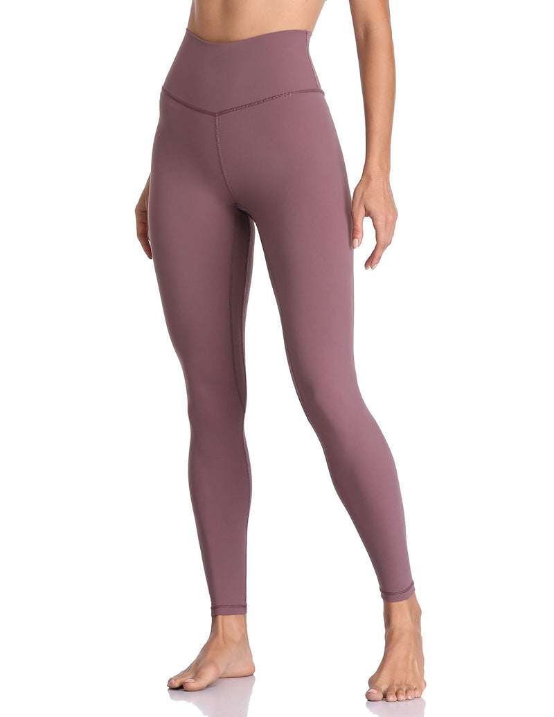 Colorfulkoala Women's Buttery Soft High Waisted Yoga Pants Full-Length Leggings Dusty Red X-Small