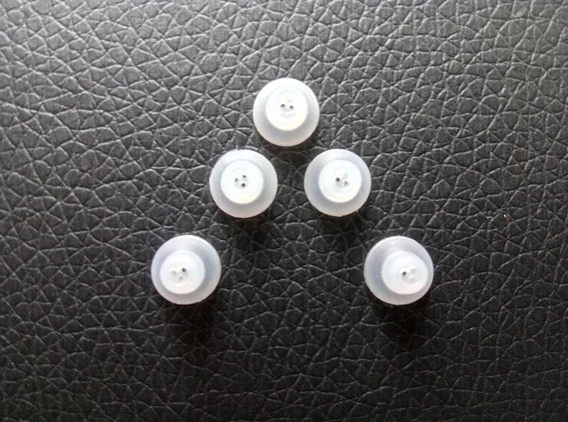 Jungle Care Hearing Aid Ear Piece Closed Domes 6mm 5-Pack Comfortable PSAP (Personal Sound Amplifiers Product) Kit Ear Tips Invisible, Perfect for Open Air (Open fit), Except for RIC