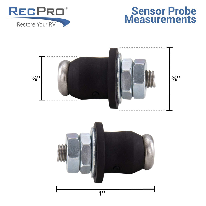 RecPro Water Level Screw-in Sensors | RV Water Tank Probe Sensors | 6 Sensors | Tank Sensors | Fresh Water Probes | Gray Water Tank Sensors | Black Tank Waste Water Sensors