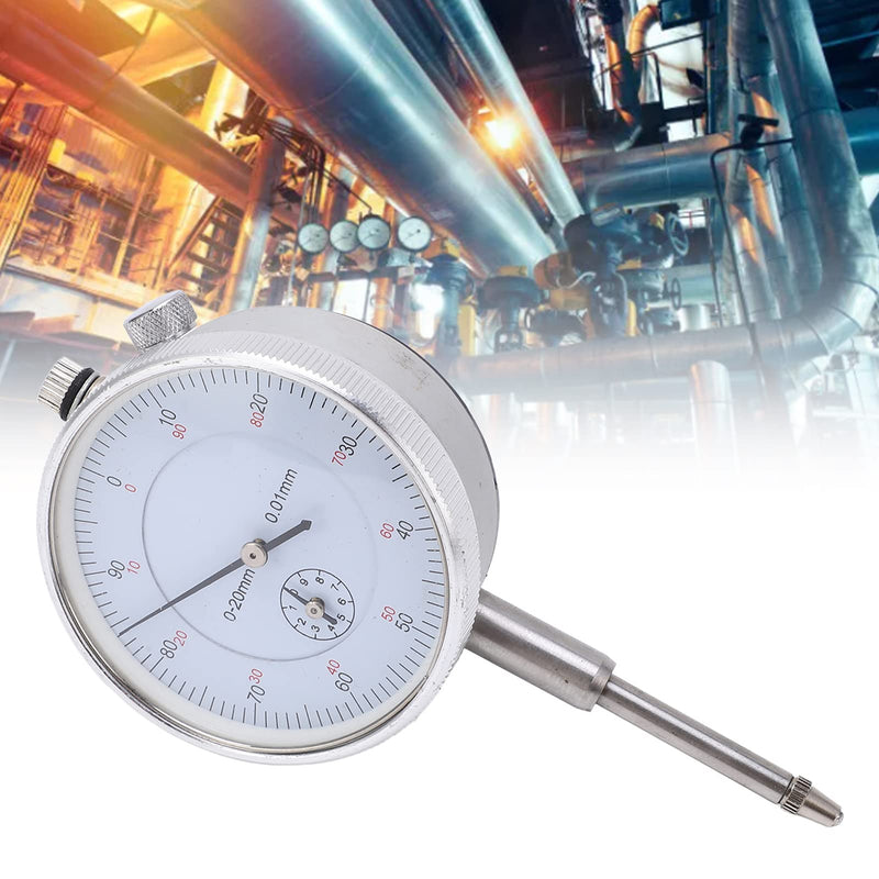Mechanical Dial Indicator Impact Resistant Inner Core High Precision Dial Indicator with Excellent Abrasion Resistance (0-20mm) 0-20mm