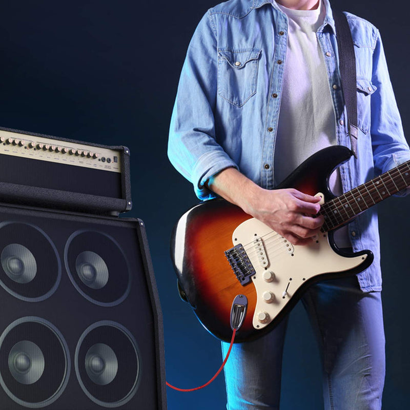 6.35 Male to Female 3.5 Headphones Adapter 13Ft,TRS 1/4 to 3.5mm Stereo Cord 6.35mm 1/4 Male to 3.5mm 1/8 Female for Amplifiers, Guitar Amp, Piano, Home Theater Devices, or Mixing Console(13Ft/4M) 13Ft/4M