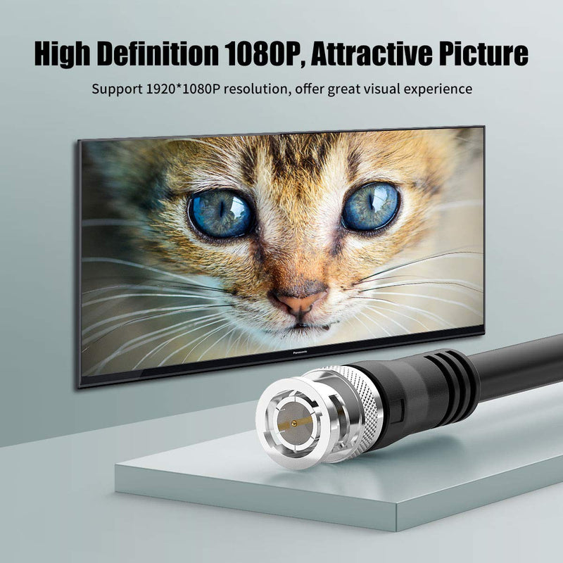 SDI Cable 30ft, BIFALE 3G HD-SDI Cable, Heavy Duty BNC to BNC Cable 75 Ohm, 1080P for Video Security Camera CCTV Systems Video Coaxial Cable-10M 30Feet