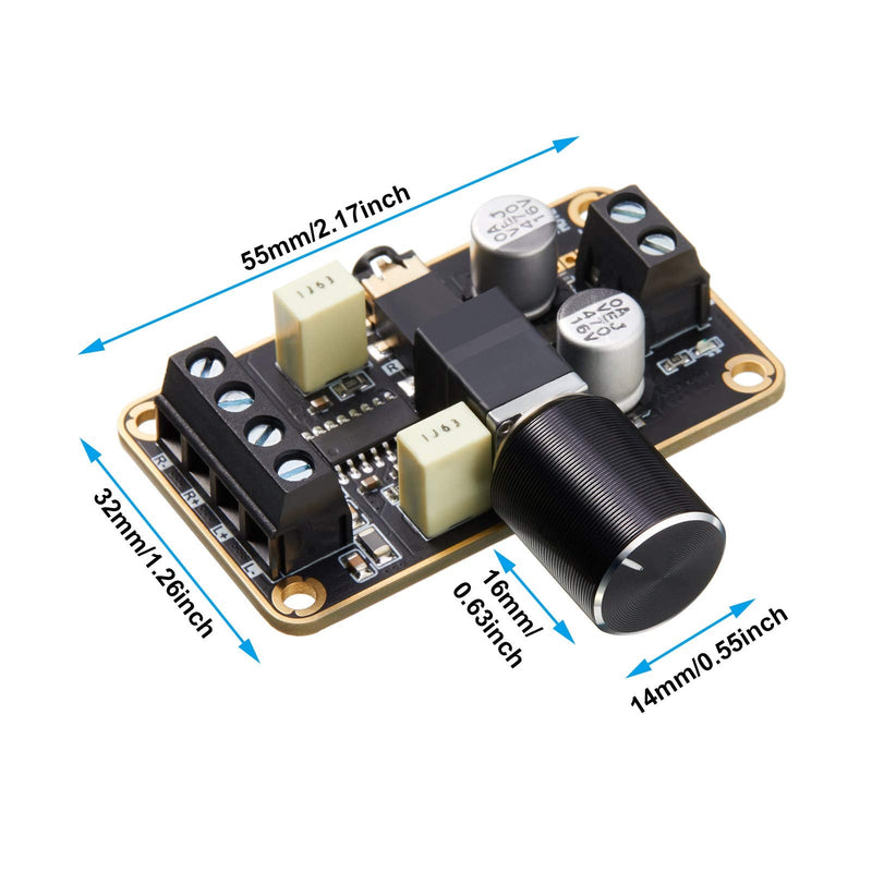 2 Pieces PAM8406 Mini Audio Amplifier Board DC 5V, 5W+5W Amplifier Module, Digital Power Amp Module Class D 2.0 Dual Channel Audio Stereo Amplify Board for DIY Sound System