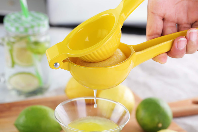 New Star Foodservice 42856 Enameled Aluminum Lemon Squeezer, Yellow