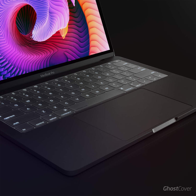 UPPERCASE GhostCover® Premium Ultra Thin Keyboard Cover Protector, Compatible with 2021 2022 M1 Pro/Max MacBook Pro 14" 16" (A2442 A2485) and 2022 M2 MacBook Air 13" (A2681), US (ANSI) Layout, Tinted