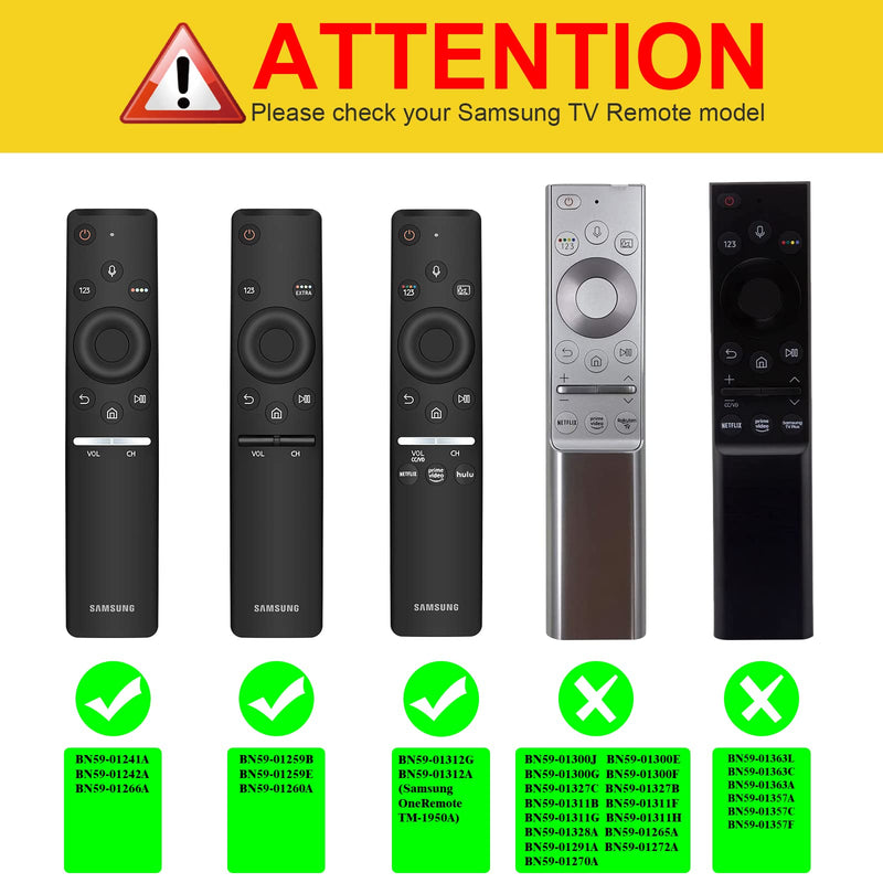 Fintie Protective Case Compatible Samsung Smart TV Remote Controller BN59 Series, CaseBot Light Weight Kids-Friendly Anti Slip Shock Proof Silicone Cover, Black
