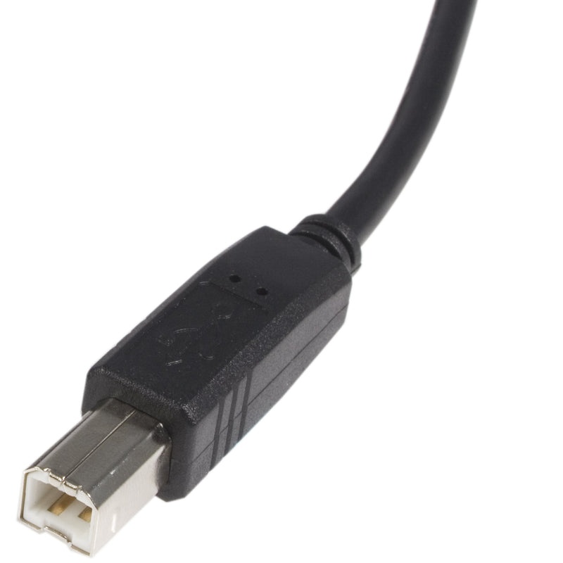 StarTech.com 15 ft USB 2.0 A to B Cable - M/M - USB 2.0 Cable - Black - USB Type A (M) to USB Type B (M) (USB2HAB15) 15 ft / 4.5m
