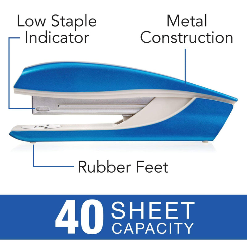 Swingline Stapler, NeXXt Series Wow, Desktop Stapler, 40 Sheet Capacity, Blue (55047036)