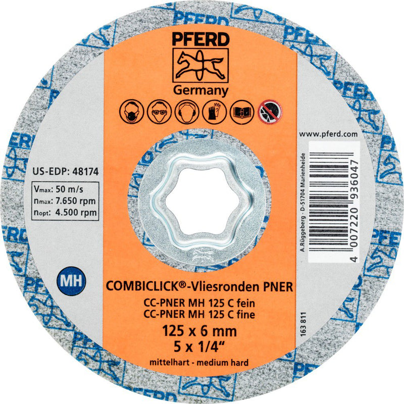 Pferde 42002156 fleece discs "Cc-Pner Mh 125 Sic F", 1 V