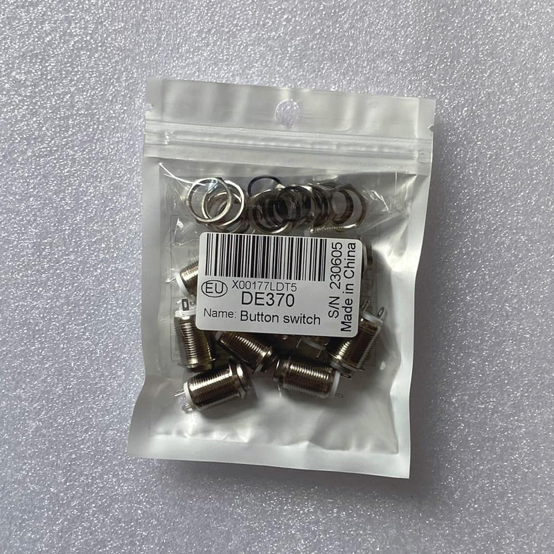 Gebildet 10 pieces waterproof push button momentary stainless steel button on off 12 mm 2A/12 V/24 V/125 V/250 V (protruding) 12 mm momentary