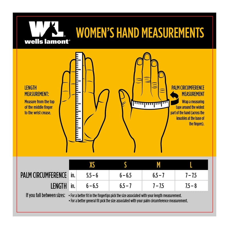 Women's Heavy Duty Leather Palm Work Gloves with Safety Cuff (Wells Lamont 4113S), Small , Tan Small (Pack of 1)