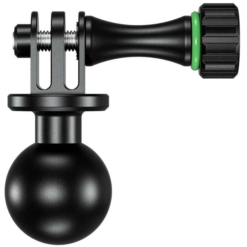 BRCOVAN Aluminum Alloy Tripod Mount Adapter with 1'' TPU Ball Fit for RAM Mounts B Size Double Socket Arm, Compatible with Gopro Hero Action Camera/DJI/Insta360/Camcorder/Field Monitor