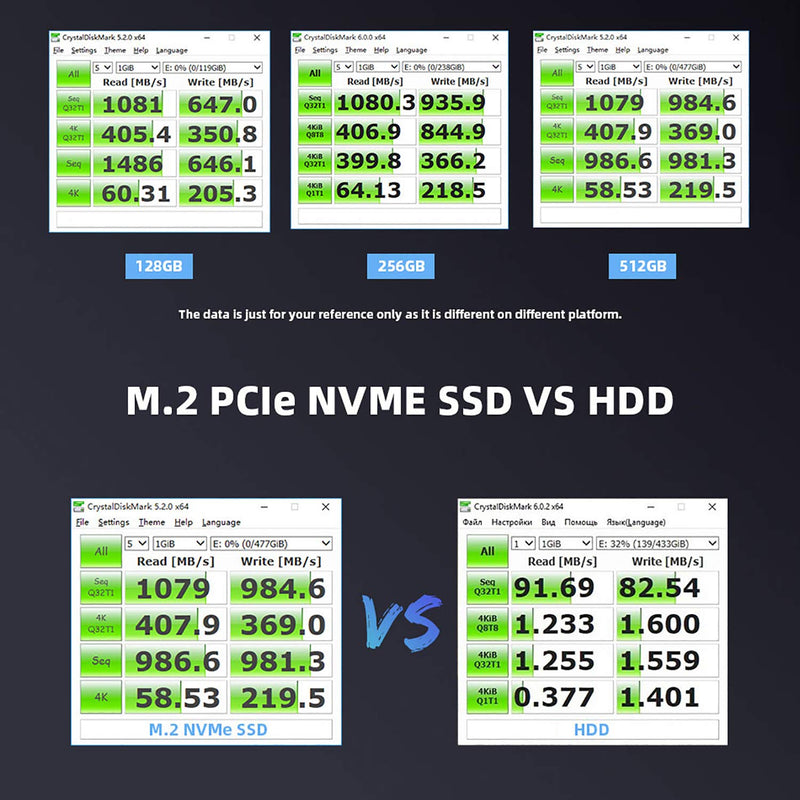KingSpec 256GB M.2 2242 NVME PCIE SSD 42mm High Performance Internal Solid State Drive for Ultrabookâ€¦ 42MM 256GB black