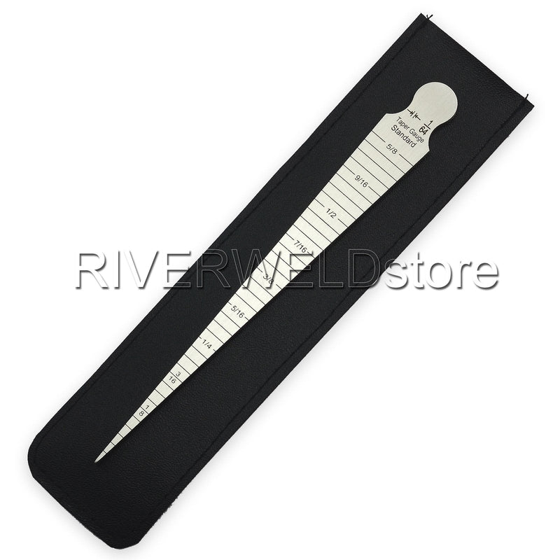 Taper Gage 1-15mm Stainless Taper Welding Gauge Test Ulnar Inch & Metric Standard Taper Gauge 1/8"~5/8"