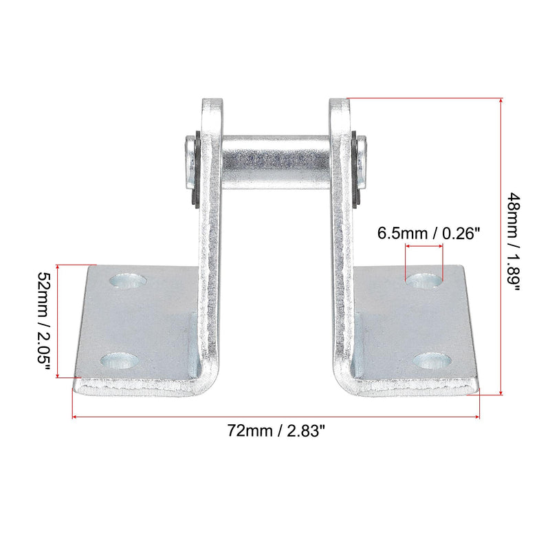 uxcell Air Cylinder Rod Clevis Mounting Bracket 4 Bolt Holes 52x72x48mm MA/MAL Pneumatic Parts for 32mm Cylinder Bore