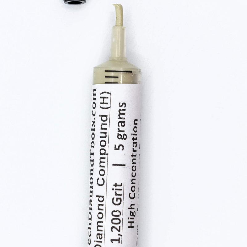 TechDiamondTools Kit of 3 Diamond Lapping Paste Polishing Compound 500 800 1200 Grit Lapidary Paste for Rock Glass Metal Jewelry Resin Marble with High Concentration of Diamond Powder USA Made 1200 800 500 grit