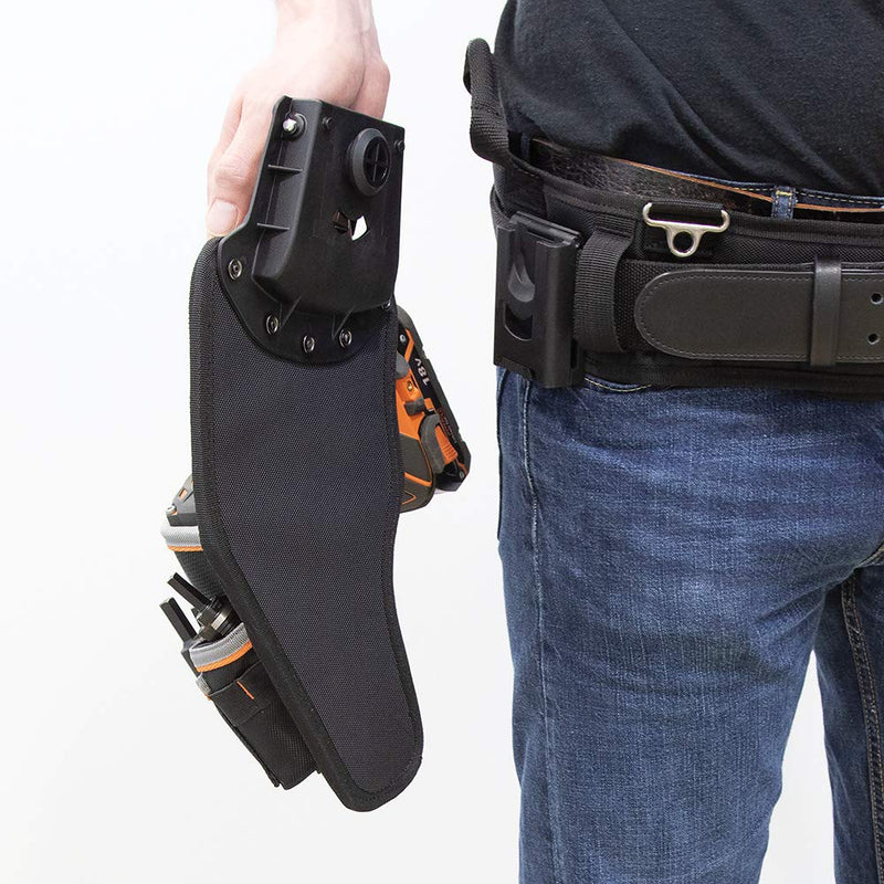 Klein Tools 55917 Tool Pouch, Tradesman Pro Modular Drill Pouch with Belt Clip works with Klein Click Lock Modular Wall Rack and Tool Belts