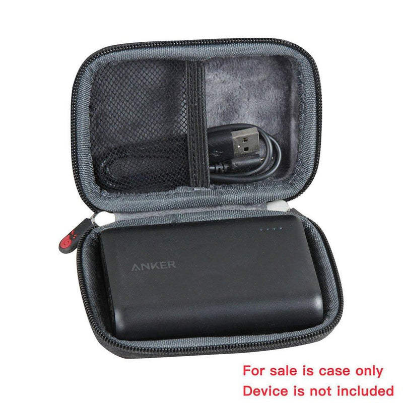 Hermitshell Hard EVA Travel Case Fits Anker PowerCore 10000 10000mAh External Batteries Ultra-Compact Power Bank Black