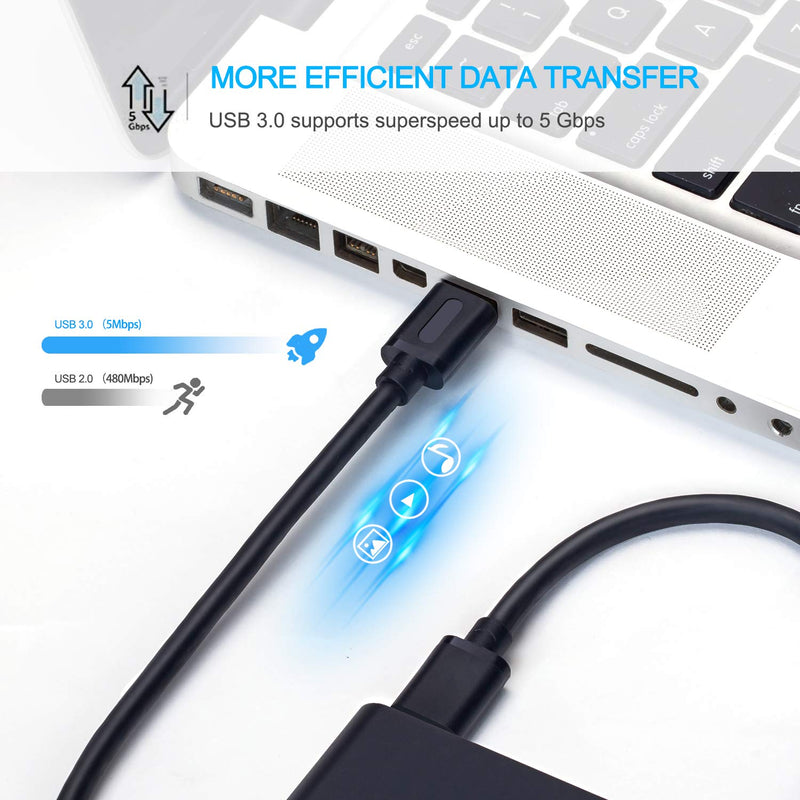 USB 3.0 A to A Male Cable 3Ft,USB to USB Cable USB Male to Male Cable USB Cord with Gold-Plated Connector for Hard Drive Enclosures, DVD Player, Laptop Cooler (3Ft/1M) 3 Ft