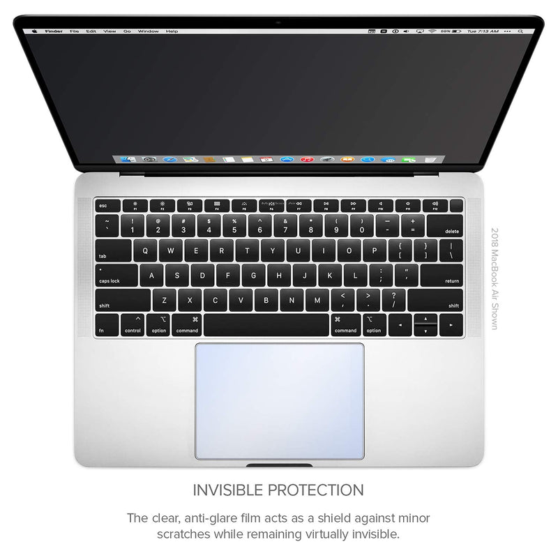 UPPERCASE GhostCover® Touch Premium Trackpad Protectors with Matte Finish, Compatible with 2022 M2 MacBook Air 13", A2681, 2 Pack, Matte Clear MacBook Air 13" w/M2, (2022+)