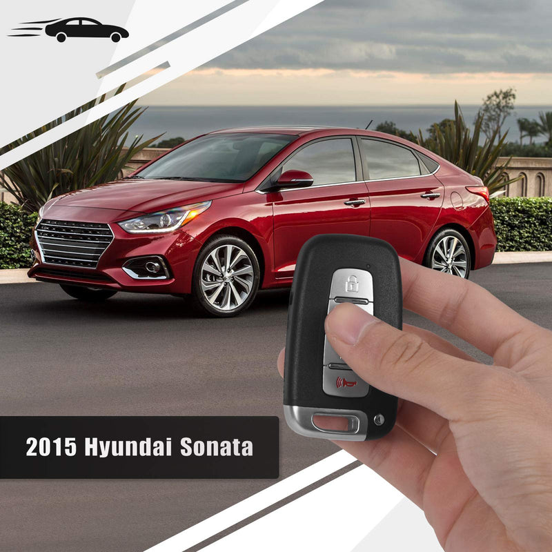 Key Fob Fit for Hyundai Sonata Azera 2011-2014/ Equus 2012-2013/ Genesis 2009-2014 Flip Remote Compatible with Kia Optima 2011-2013/ Soul 2011-2013 Smart Fob 315 MHz (SY5HMFNA04) 2015 Sonata Hybird