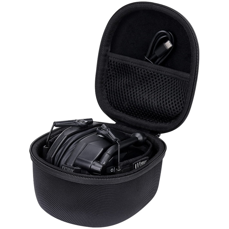 Khanka Hard Travel Case Replacement for Walker's Razor Slim Electronic Muffs Hearing Protection Earmuffs, Case Only