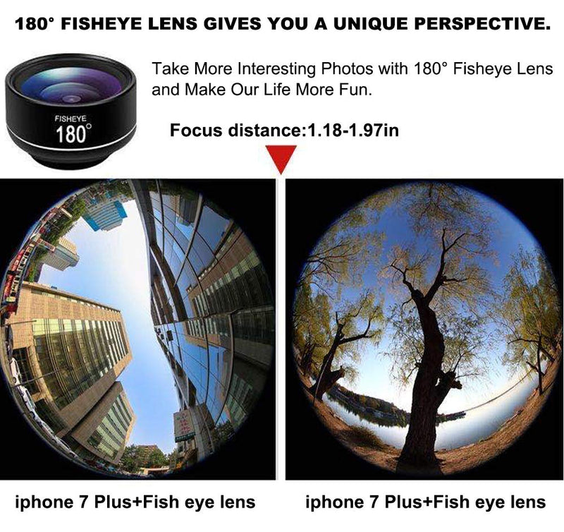 180Â° fisheye Lens,for iPhone,Samsung,Pixel,BlackBerry etc,with Clip,Cell Phone Lens,anamorphic Lens,Funny Pictures