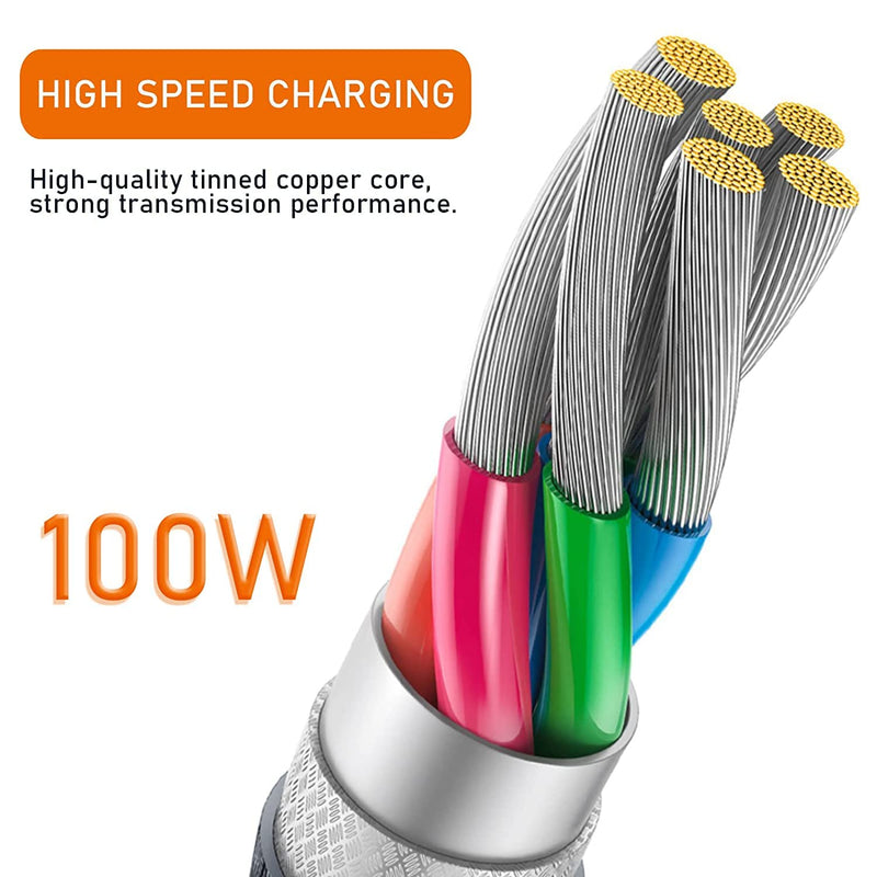 Coiled Keyboard Cable for Gaming Custom Keyboard,Double-Sleeved Coiled USB C Cable with Detachable Metal Aviator,2 in 1 USB C to A and C Cable for Mechanical Keybaord,Printer,Phone,Ipad,Xbox-White White