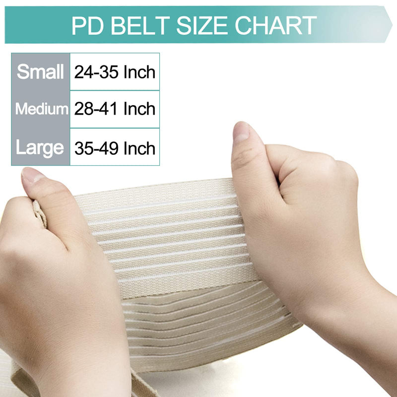 Breathable Peritoneal Dialysis Belt Stretch G/Peg Feeding Tube Holder PD Catheter Covers Bag Drainage Abdominal Fixation Medical Nursing Supplies, Medium(28-41 Inch) Beige Medium (Pack of 1)
