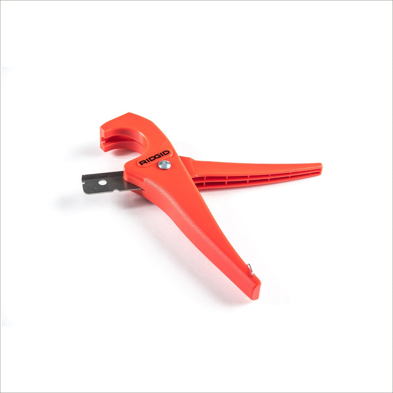 RIDGID 23488 Model PC-1250 Single Stroke Plastic Pipe and Tubing Cutter, 1/8-inch to 1-5/8-inch Pipe Cutter , Red , Small