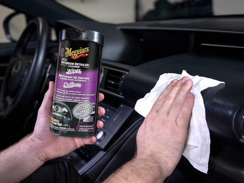 Meguiar's G13600 Quick Interior Detailer Wipes 25 7" X 9"