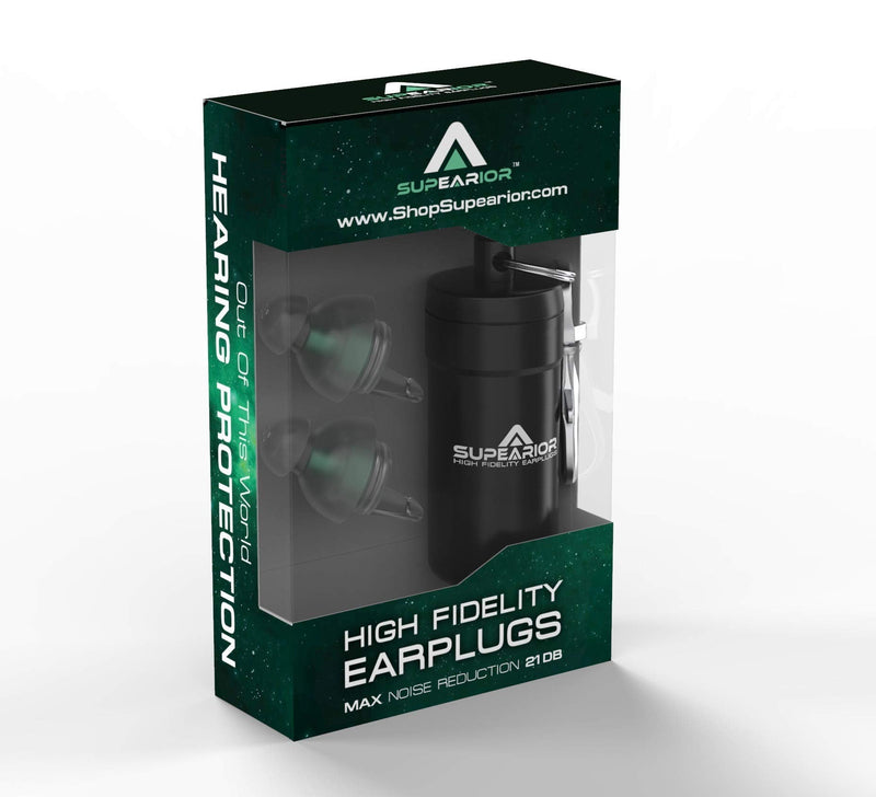 Supearior - High Fidelity Earplugs, Concert and Musician Earplugs, Reusable Ear Plugs, Earplug for Hearing Protection