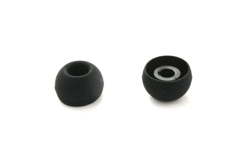 4 Pairs Replacement Eartips Earbuds Eargels Earpads for Powerbeats 2 Wireless Beats by dr dre (Black) Black