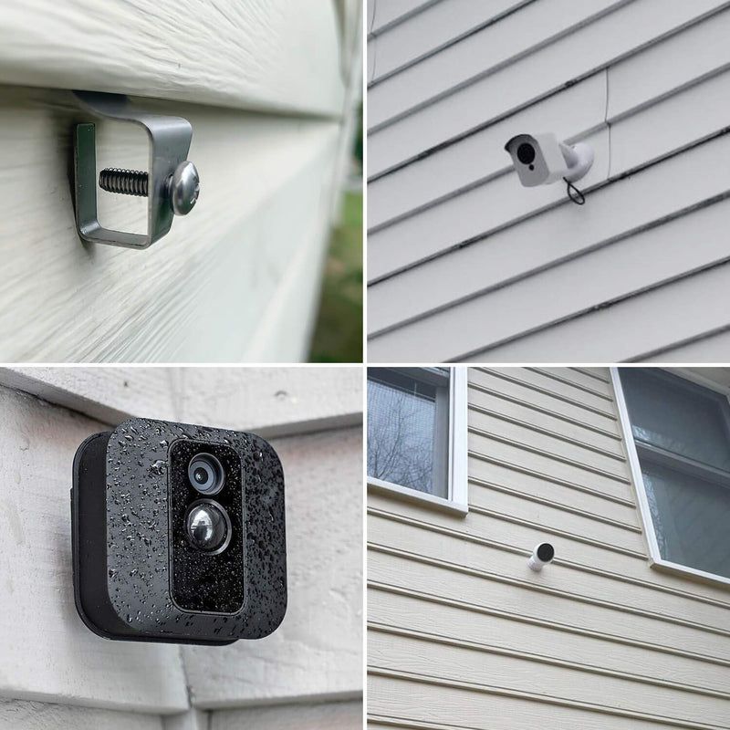 (10 Pack) Vinyl Siding Clips Hooks No-Hole Needed Outdoor Siding Screws Hanger for Mount Home Security Camera 10 Pack