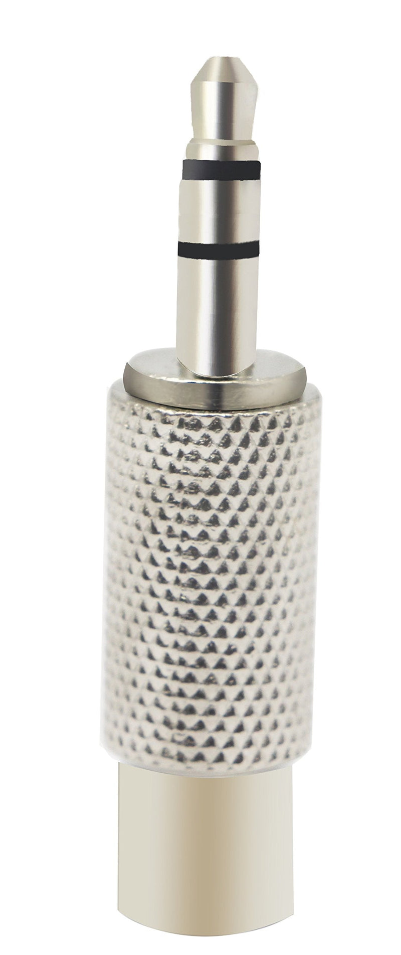 zdyCGTime RCA to 3.5MM Audio Adapter Metal 3.5mm (1/8 Inch) Stereo Plug Male to RCA Female Jack Adaptor Connector(Silver)(2 Packs, 3-Pole) 2 Packs, 3-Pole