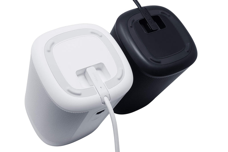 Vebner 3-Foot 2-Pack Power Cord Compatible with Sonos One, Sonos One SL, Sonos Play-1 Speakers - Power Plug Cable (Standard, White) Standard