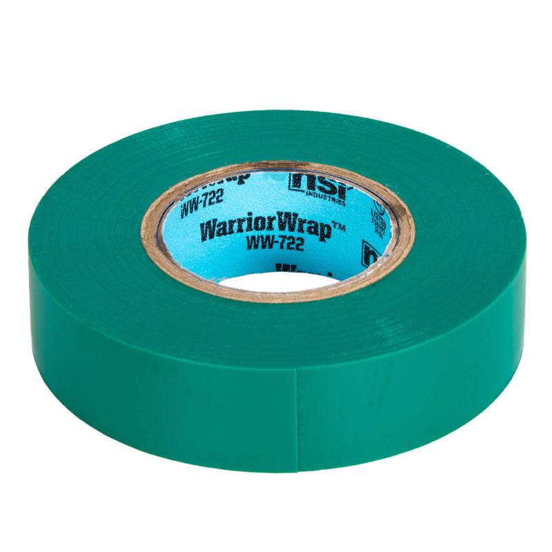 NSi Industries WarriorWrap Select 3/4 in. x 60 ft. 7 mil Vinyl Electrical Tape, Green (WW-722-GN)