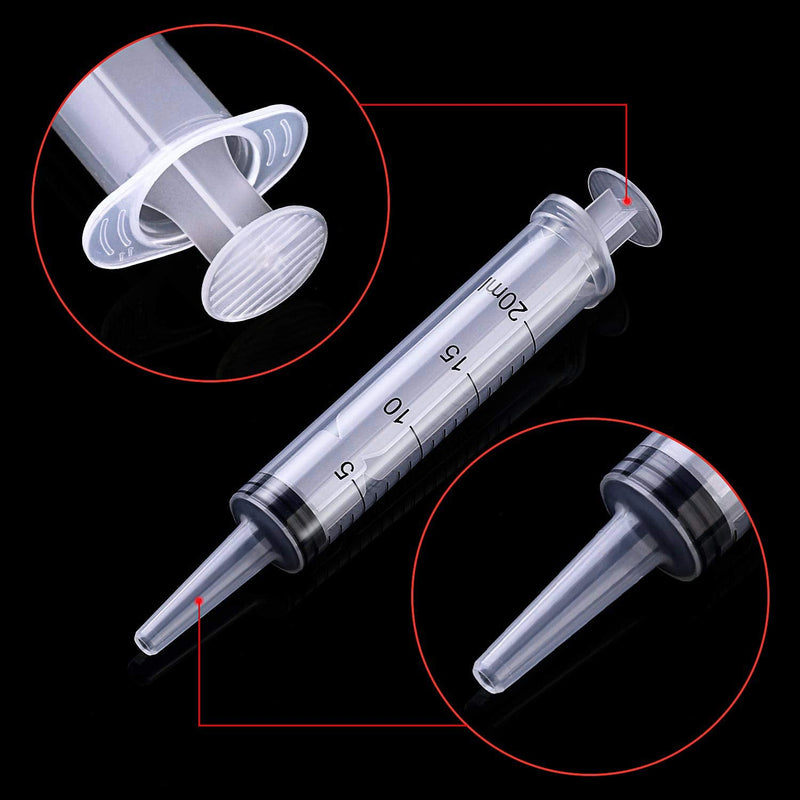 4 Packs Plastic Syringe with Measurement Oral Liquids Measuring Syringes Without Needle for Resin Epoxy Dispensing Watering Refilling