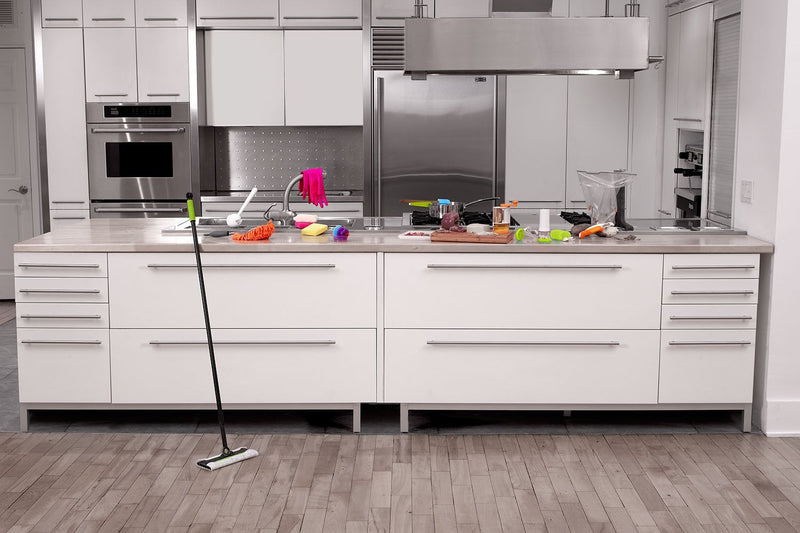 Casabella Grook 17.25" Wall-Mount Broom and Mop Holder, Large