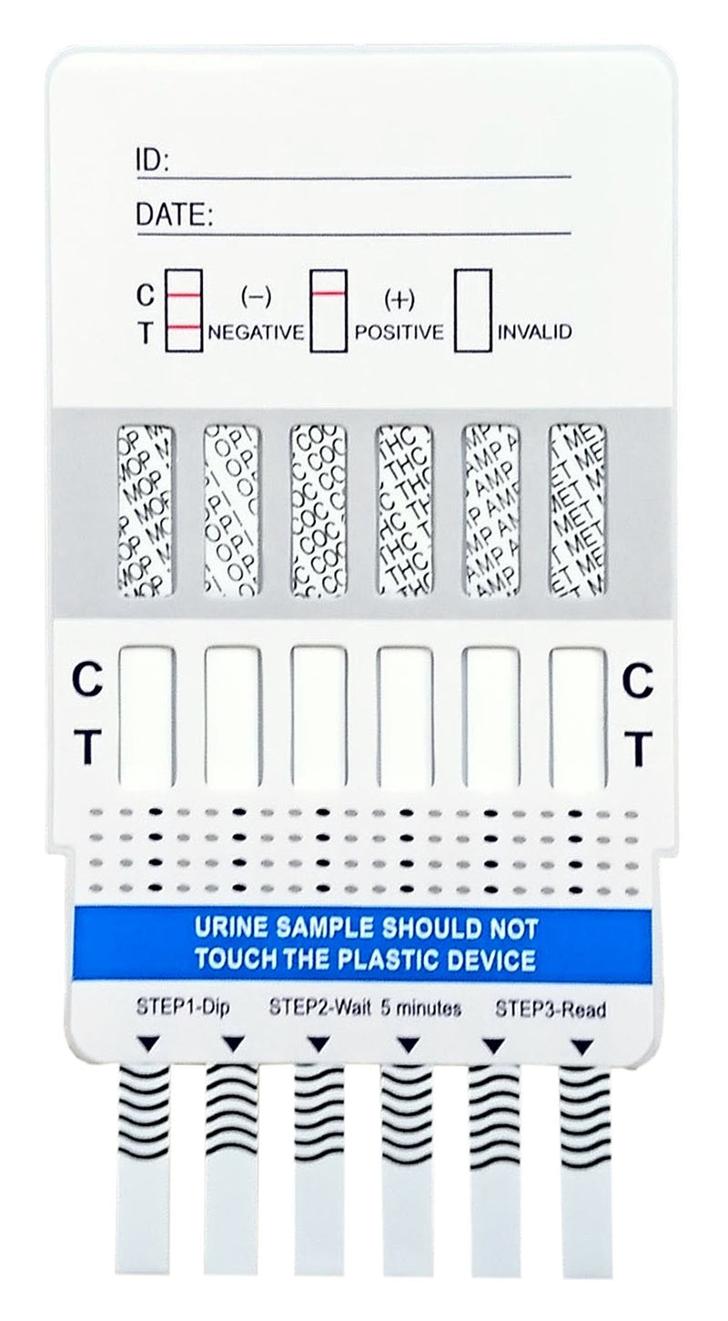 x rapid drug test for 7 types of drugs I cocaine I cannabis I methampetamine I opiates I amphetamines I EDDP I benzodiazepines 2 pieces (pack of 1)