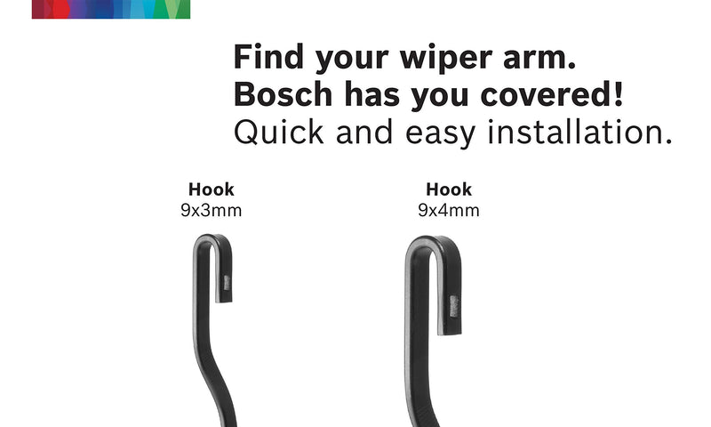 Bosch ICON 13A Wiper Blade, Up to 40% Longer Life - 13" (Pack of 1) Pack of 1
