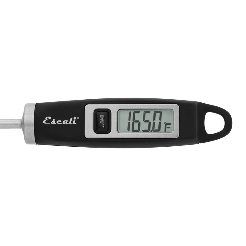 Escali DH1 Gourmet Digital Thermometer, NSF Certified-Black, Standard Black