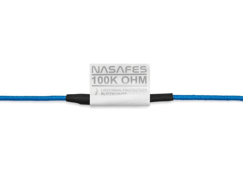 Nasafes Grounding Cord, Ground Cable, Grounding Wire, Ground Wire, Grounding Strap, Ground Strap, Grounding Cable, Anti Static, Grounding Plug - 3-Prong Ground Plug with Alligator Clip - 16.4 Ft