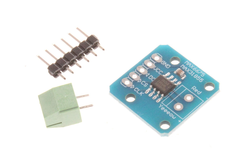 NOYITO MAX31855 K-Type Thermocouple Breakout Board Thermocouple Sensor Module Temperature -200°C to +1350°C SPI Interface Digital Direct Readability Temperature