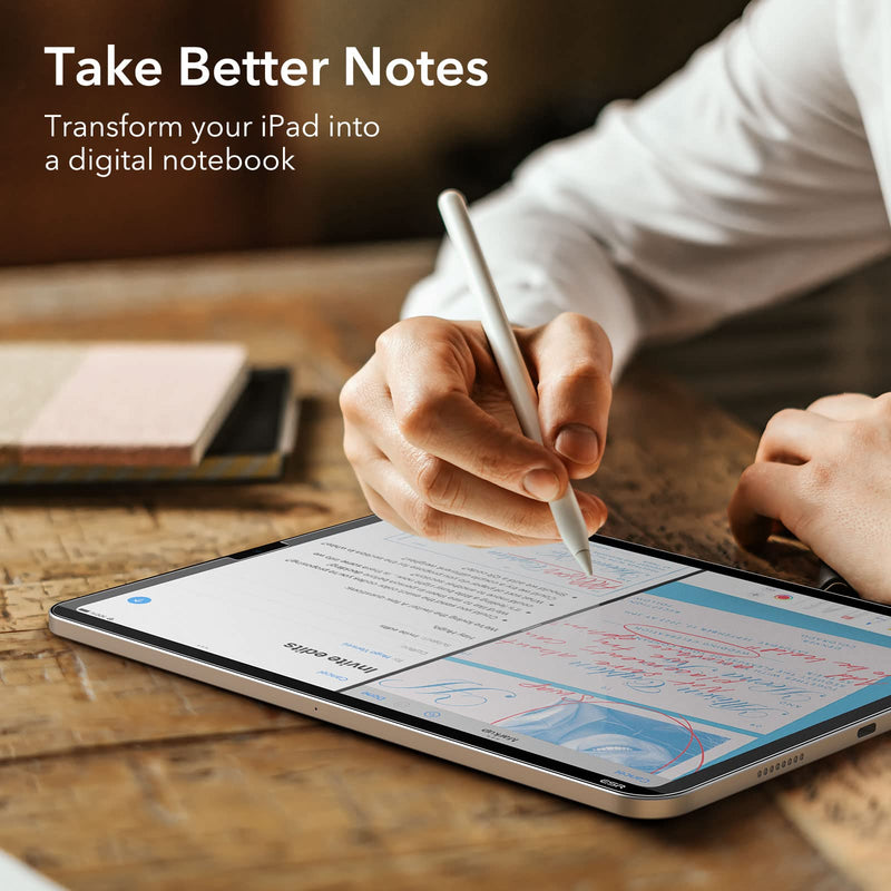 ESR Paper-Feel Magnetic Screen Protector Compatible with iPad Pro 11 (2022/2021/2020/2018) and iPad Air 5/4 (2022/2020, 10.9 Inch), Write and Draw Like on Paper, Detachable and Reusable, Matte Finish